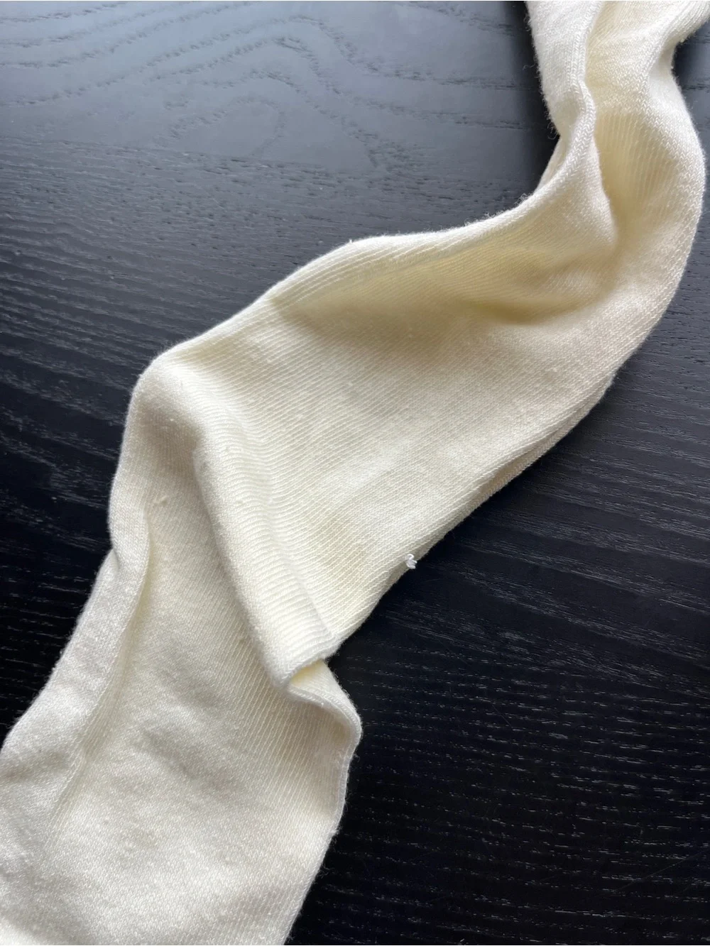 Cream Knit Tights Leggings Stockings Size 12-14 Off White
